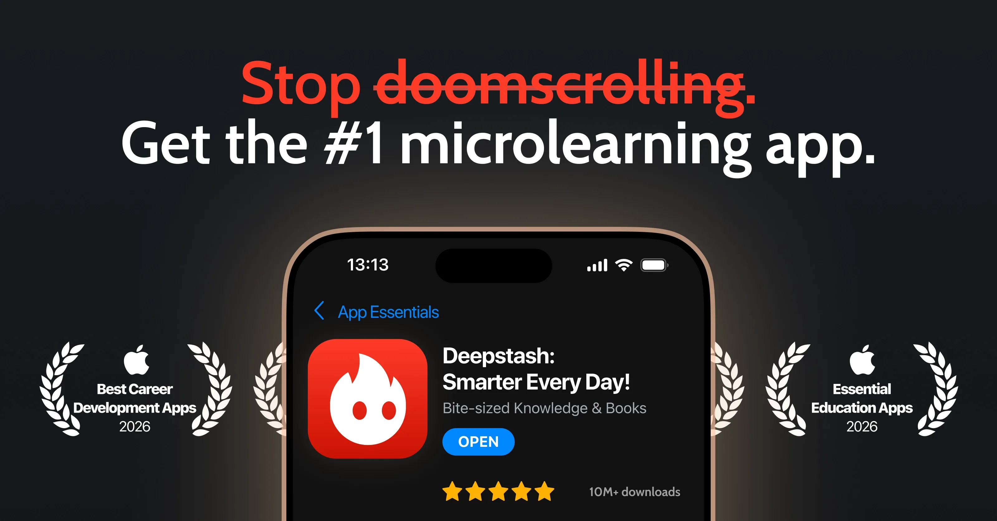 Deepstash learning app homepage showing bite-sized idea cards for microlearning (source: og:image)