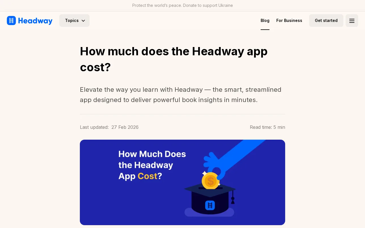 Headway app pricing plans 2026