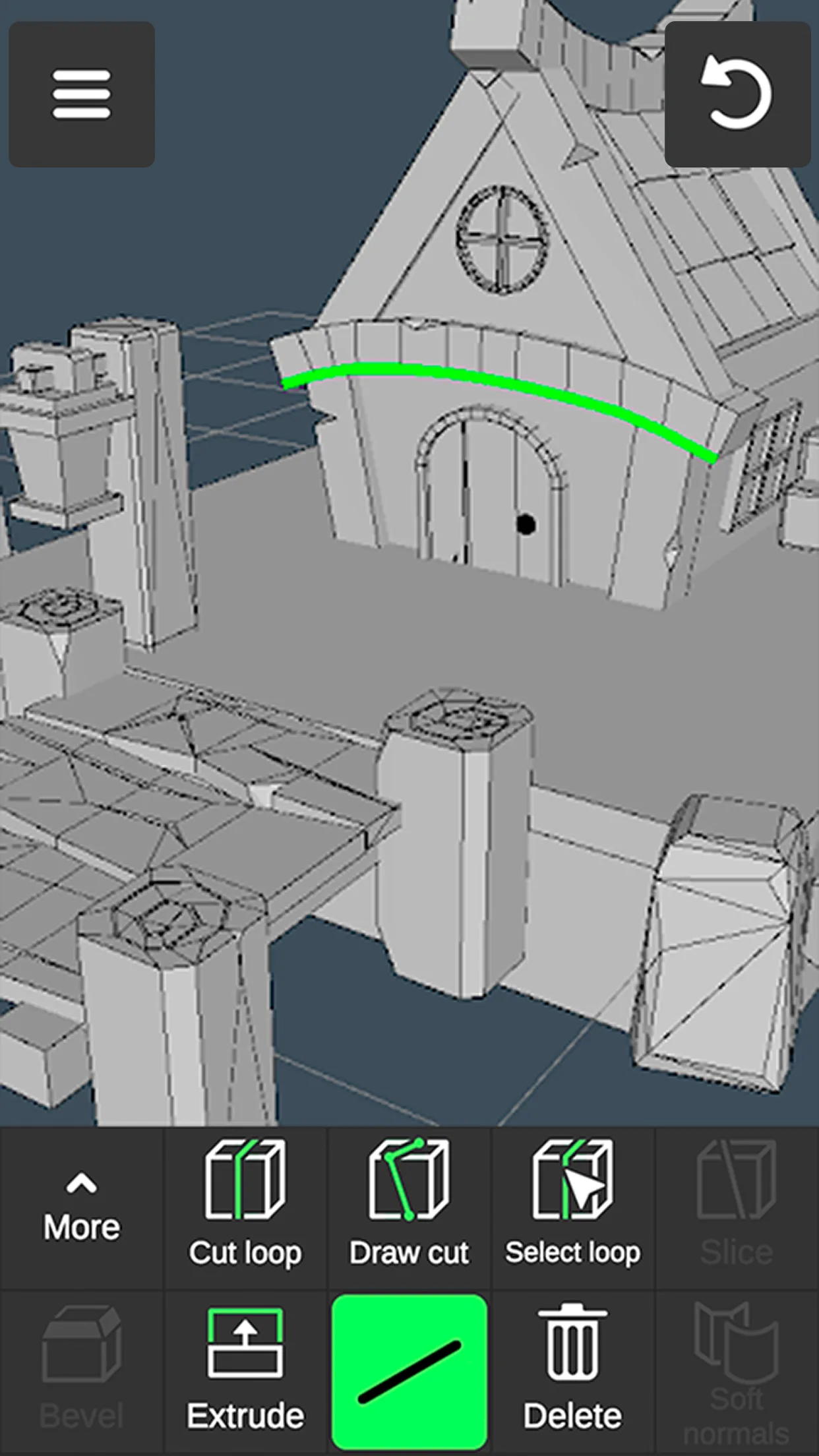 align=center Blender 3D modeling software interface (source: App Store)